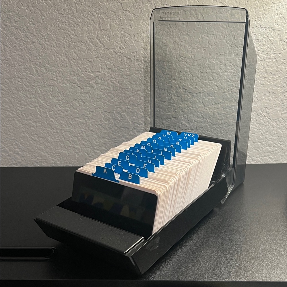 ⚜️🤎⚜️Vintage Rolodex Index Card Organizer